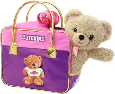 Jucărie de pluș CuteKins - Urs în geantă Mosha