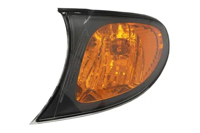 Semnalizator fata stanga potrivit BMW Seria 3 2001-2006 - (portocaliu, P21W, cadru negru)