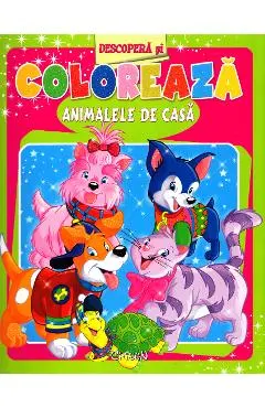 Descopera si coloreaza animalele de casa