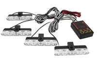 Set 4 stroboscoape cu 4 leduri lumina Galbena si Telecomanda