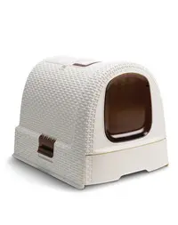 CURVER Litiera acoperita pisica 51 x 38,5 x 39,5 cm, light beige