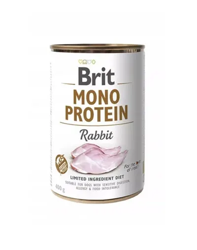 BRIT Mono Protein Rabbit 400 g Conserve hrana caini, cu iepure
