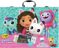 Geantă pentru artiști Crayola - Gabby's Dollhouse, 115 piese