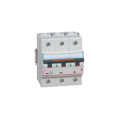 Siguranta automata MCB - DX³ - 25 kA - 3P 400 V~ - 16 A - D curba