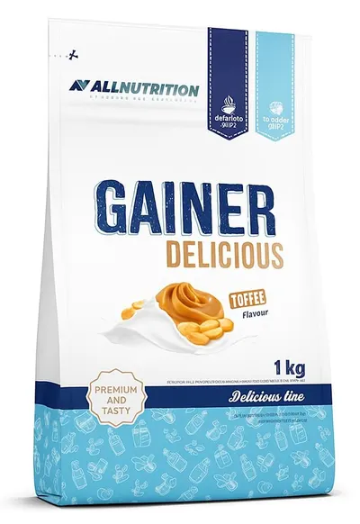 Gainer Delicious, toffee, 1 kg, AllNutrition