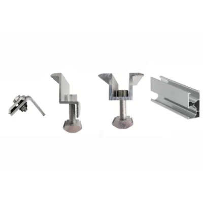 Pachet sistem fixare 6 panouri fotovoltaice pe tabla faltiuta, aluminiu si inox, certificat anticoroziv - sistem C
