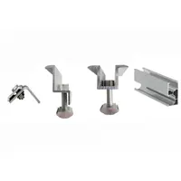Pachet sistem fixare 6 panouri fotovoltaice pe tabla faltiuta, aluminiu si inox, certificat anticoroziv - sistem C