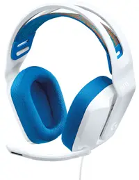 Căști gaming Logitech - G335, alb/albastru