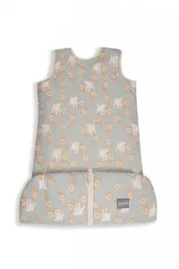 Sac de dormit din bumbac 0-24 luni Grow with me Animale de Epoca Sky Blue Sleepee 2,5 tog