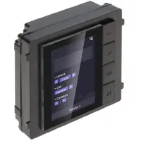 Modul de afisare pentru videointerfon modular Hikvision DS-KD-DIS; ecran LCD 3.5 inch, rezolutie 320x480P; 4 butoane de operare;