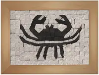 Mozaic de piatră Neptune Mosaic - Semn zodiacal Rac, cu ramă