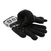 Mănuși damă, Antonio, căptușeală interioară de pluș, culoare negru, one size