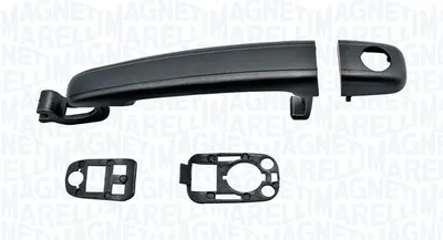 Maner usa Fata Dreapta (cu orificiu pentru incuietoare, negru) potrivit CITROEN C2, C3 I, C3 PLURIEL; PEUGEOT 307 1.1-2.0D 08.00