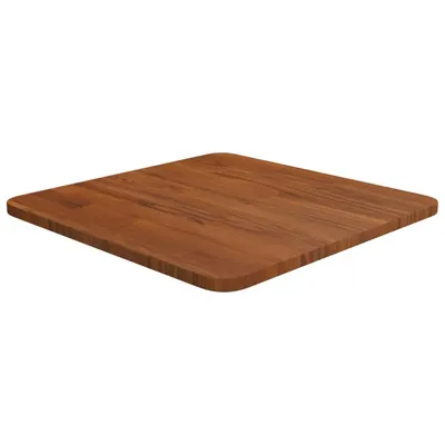 Gossi blat de masa patrat maro inchis 40x40x1,5 cm lemn stejar tratat