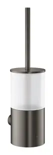 Set perie WC Grohe Atrio 40314AL3, pe perete, metal, sticla, mat, grafit