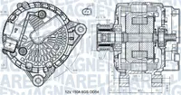Alternator (12v, 150a) Potrivit Volvo C30, S40 Ii, S60 Ii, S80 Ii, V40, V50, V60 I, V70 Iii; Ford B-Max, C-Max Ii, Ecosport, Fiesta Vi, Focus Iii, Focus Iii Kombi, Galaxy Ii 1.0-2.0d 05.06-