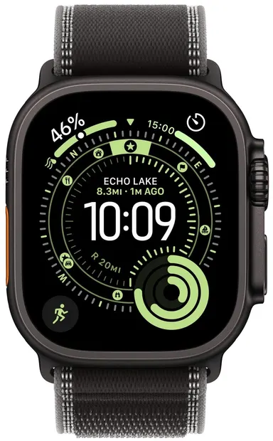 Smartwatch Apple - Watch Ultra 3 Cellular, 49mm, M/L, Black Titanium/Black/Charcoal Trail