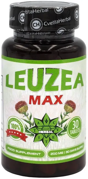 Leuzea Max, 200 mg, 30 tablete, Cvetita Herbal