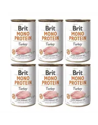 BRIT Mono Protein Turkey 6x400 g hrana monoproteica din curcan