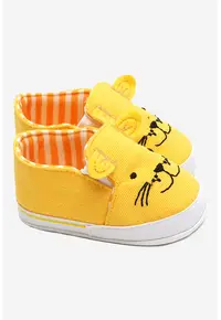 Tenisi slip-on cu model animal - Galben sofran