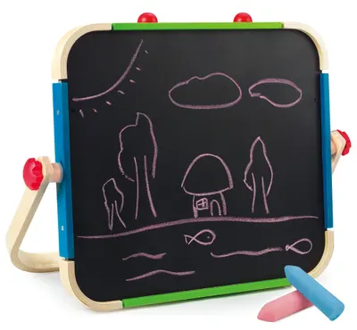 Tabla de desenat Hape - Doua fete, magnetica si tabla neagra
