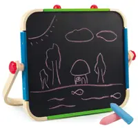 Tabla de desenat Hape - Doua fete, magnetica si tabla neagra