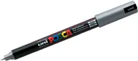 Marker permanent, ultra fin Uni Posca - PC-1MR, 0,7 mm, argintiu