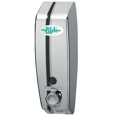 Dozator sapun lichid Bisk, 400 ml, crom lucios, ABS rezistent, montaj pe perete