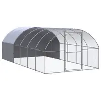 Gossi cotet de gaini pentru exterior, 3x6x2 m, otel zincat