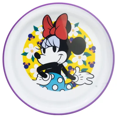 Farfurie cu bază antiderapantă Stor - Premium, Minnie Sunshine