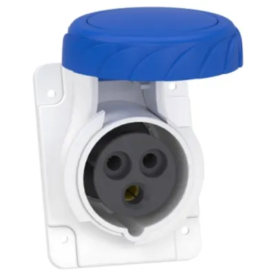 Mureva, Priza industriala inclinata, cu surub, 16A, 2P+E, 200-250V c.a.