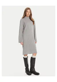 Rochie tricotata de dama gri