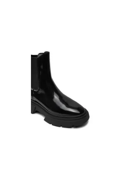 Ghete dama 304487019 - Piele naturala - Negru - Negru