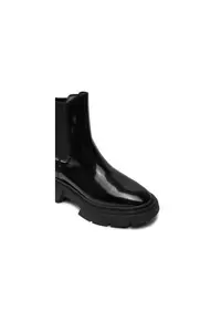 Ghete dama 304487019 - Piele naturala - Negru - Negru