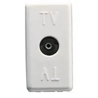 Priza tv de trecere 1 modul Gewiss System GW20229, alb