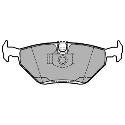 Set placute frana, frana disc DELPHI LP1107