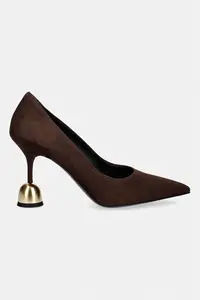 Vanda Novak pantofi cu toc stiletto din piele Athena Cacao