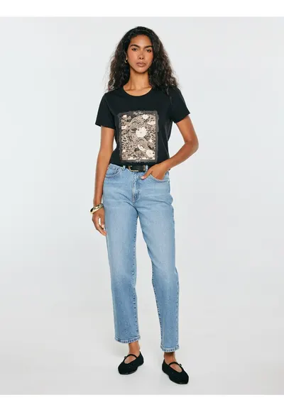 Tricou cu decolteu rotund Rellka 906