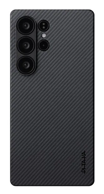 Husă Pitaka - Ultra Slim, Galaxy S25 Ulta, Black/Grey