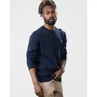 Pulover Lacoste clasic bleumarin cu guler rotund