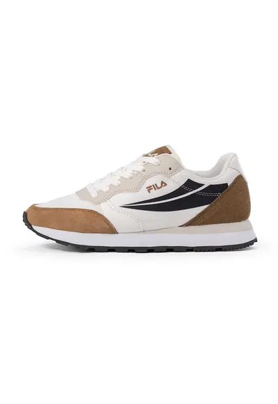 Pantofi sport Hypert cu detalii de piele intoarsa - Maro inchis/Negru/Crem