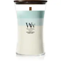 Woodwick Trilogy Driftwood Shores lumânare parfumată cu fitil din lemn 610 g