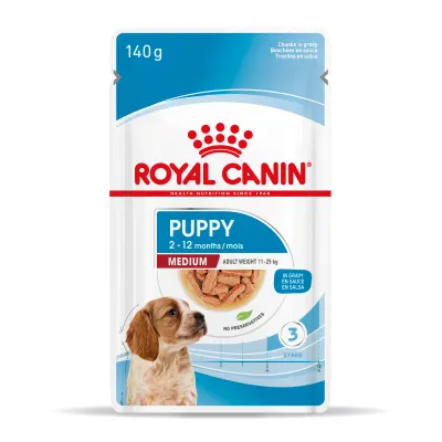Royal Canin Medium Puppy hrana umeda caine junior (in sos) 140g