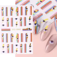 Abtibilduri unghii Marquise, STICKER82, Multicolor