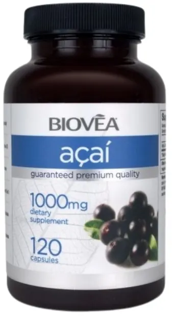 Acai Berry, 1000 mg, 120 capsule, Biovea