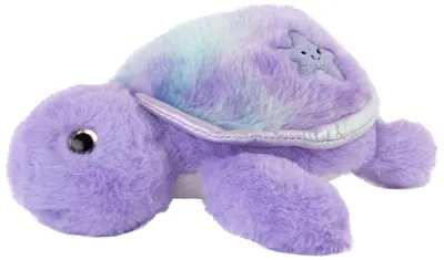 Jucărie de pluș Amek Toys - Turtle, mov, 24 cm