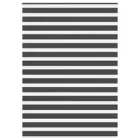 vidaXL Jaluzea tip zebra neagră lățime țesătură 150,9 cm poliester