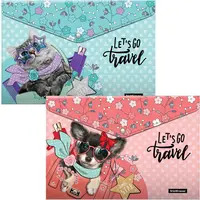 Set mape cu buton Erich Krause - Mini Travel, A4, 4 buc.