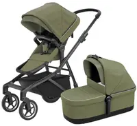 Cărucior combinat 2 în 1 Thule - Sleek, verde deschis/negru