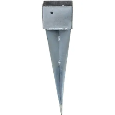 Suport Metalic pentru Stalpi din Lemn, cu Tepusa, 100 x 100 mm